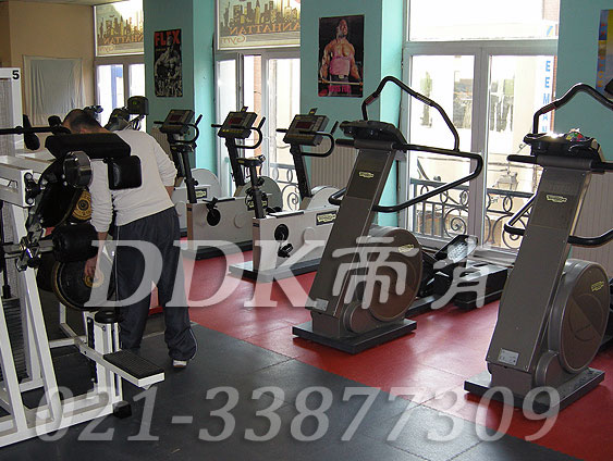 室內(nèi)健身房運(yùn)動(dòng)地面材料（31）_紅色加灰色
